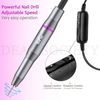 Electric Nail File Kit Professional Manicure Pedicure Tool (Gray Silver)