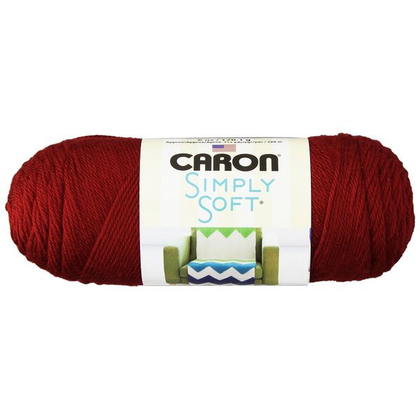 Simply Soft Solids Yarn-Autumn Red