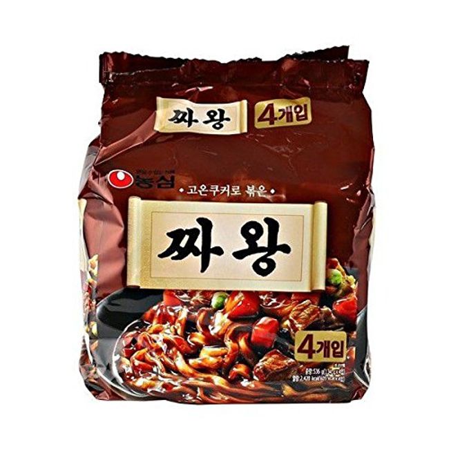 Nongshim "Cha Wang" Chawang ◆ [Pack of 4] Jar Noodles Korean Ramen [Korean Food]