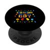 Birthday Boy Master Builder Building Blocks Matching Kids PopSockets Standard PopGrip