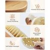 POPCHOSE Body Exfoliator Dry Brush, Dry Brushing Exfoliating Body Brush for Dry Skin, Cellulite and Lymphatic Drainage, Blood Circulation Improvement with Natural Bristles Massage Nodules