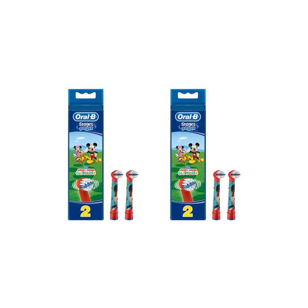 Oral-b Stages Cocuklar Icin Diş Fırcası Yedek Başlığı Mickey Mouse 2 2 4 Adet