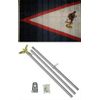 JumpingLight 3x5 American Samoa Flag Aluminum Pole Kit Set 3x5 - Quality Flags