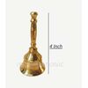 PR INTERNATIONAL Pooja Golden Solid Brass Pooja Bell For Diwali Pooja/Poojan For Mandir
