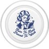 Born To Read Forced To Work For Book Reader Funny Bookish PopSockets PopGrip for MagSafe