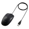 Elecom M-K8URBK Corporate Mouse, Wired Optical Mouse, 3 Buttons, Eco Friendly Packaging, Black