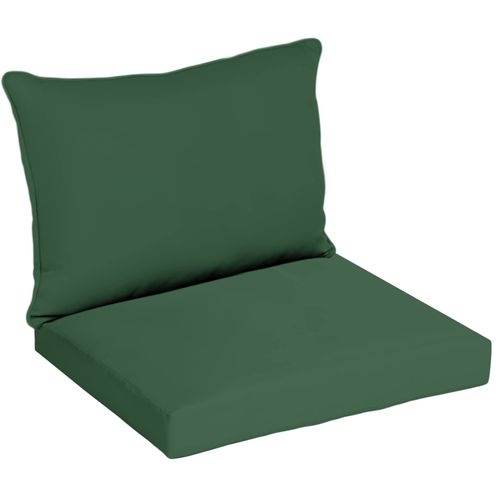 1,2 or 3 Seater Replacement Seat Cushion Pads for Keter Allibert California Rattan Outdoor Furniture | Water Resistant Rattan Patio Set Sofa Cushions Pads (Armchair, Bottle Green)