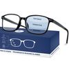EASY READ TR90 Progressive Multifocal Reading Glasses for Men,Rectangular Blue Light Blocking Readers with Spring Hinge(Magnification 2.00,Black)