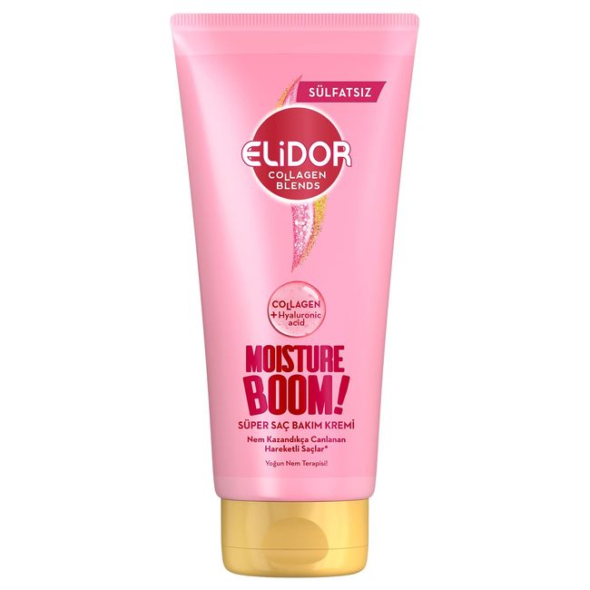 Elidor Collagen Blends Sülfatsız Süper Saç Bakım Kremi Moisture Boom Yoğun Nem Terapisi 170 ml