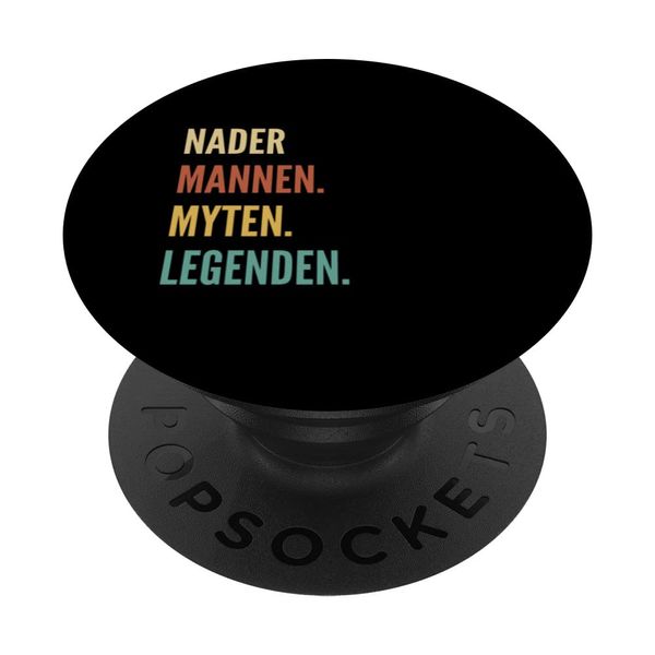 Funny Swedish First Name Design - Nader PopSockets mit austauschbarem PopGrip
