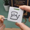 Azeeda 'Kettle' Keyring Tape Measure/Spirit Level Tool (KM00011983)