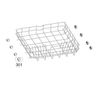 Genuine Replacement Lower Basket Rack Tray Wheel Compatible With ESF6768KXA Electrolux Dishwashers