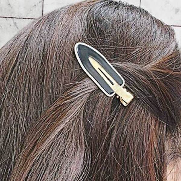 Women Girls Pretty Straight Hairpin Hairpin Clip Boat Wave Curve Clip Snap Pin Women Hairpin