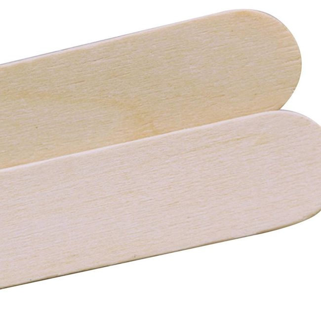 100Pcs/Set Wooden Tongue Depressor Sticks Waxing Wax Spatula