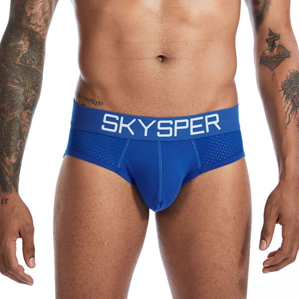 SKYSPER Men's Jockstrap Breathable Mesh Cotton Jock Straps Male Underwear, Athletic Supporters for Men