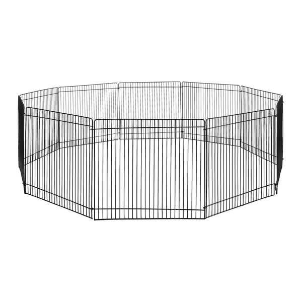 Vibrant Life Small Animal Steel Wire Playpen Black 9 in H