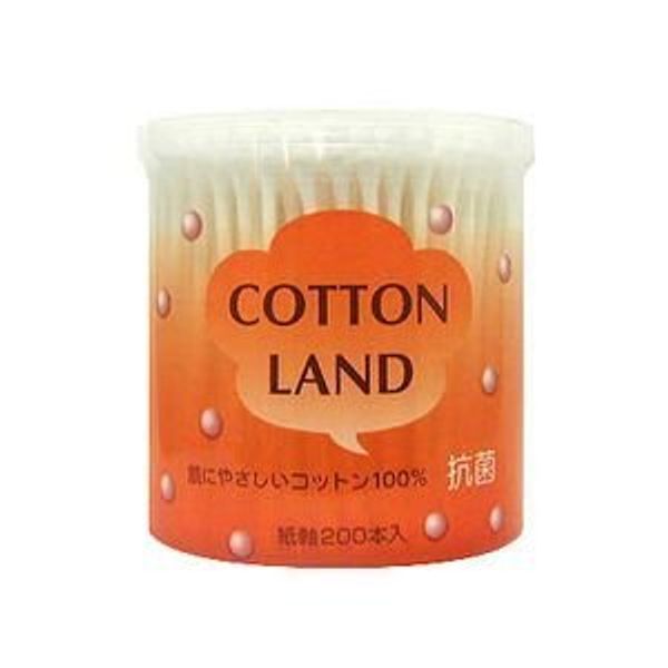 Antibacterial Cotton Land Cotton Swabs 200 Pcs Case Pack