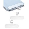 [aerix] Smartphone Strap Holder Smartphone Shoulder Strap Mobile Strap Smartphone Shoulder Compatible with All Models (Clear)