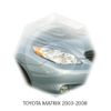 For Toyota Matrix Eyebrows Eyelids Headlight Cover Eyelash 2003-2008 Set