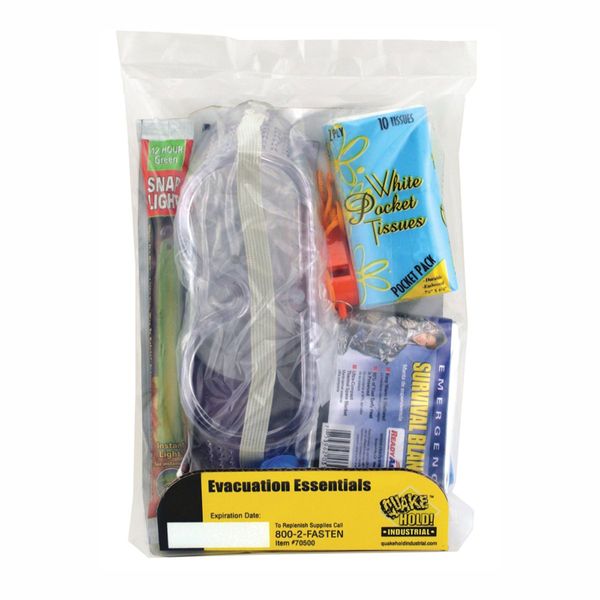 Quakehold! 70500 Evacuation Essentials Kit