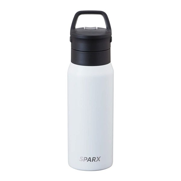 Atlas SPARX SPARX ASO-530WH Carbonated Bottle, Cold Insulated, Stainless Steel Growler, 18.9 fl oz (530 ml), White, Carbonated Beer, Highball, Vacuum Insulated