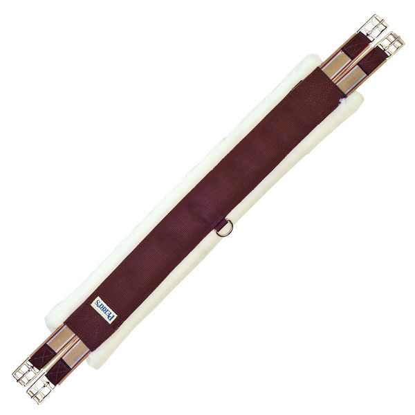 Perri's Nylon Fleece Girth, Brown, 42-Inch