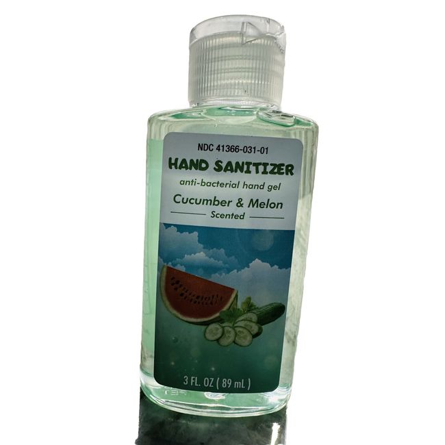 3oz Blt Hand Sanitizer Cucumber & Melon Scent W Purse/Backpack Hanger-NEW