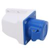 2Pcs Single-Phase Industrial Power Sockets 3-Pin Explosion-Proof Waterproof Socket Outlet 220-250V/16A