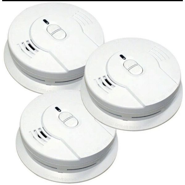 Smoke Detector Portable Hush Feature Tamper Resistant Ionization Sensor (3-Pack)