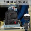 YOREPEK Extra Large Backpack, Fits 17" Laptops, With USB Charging Port, Black