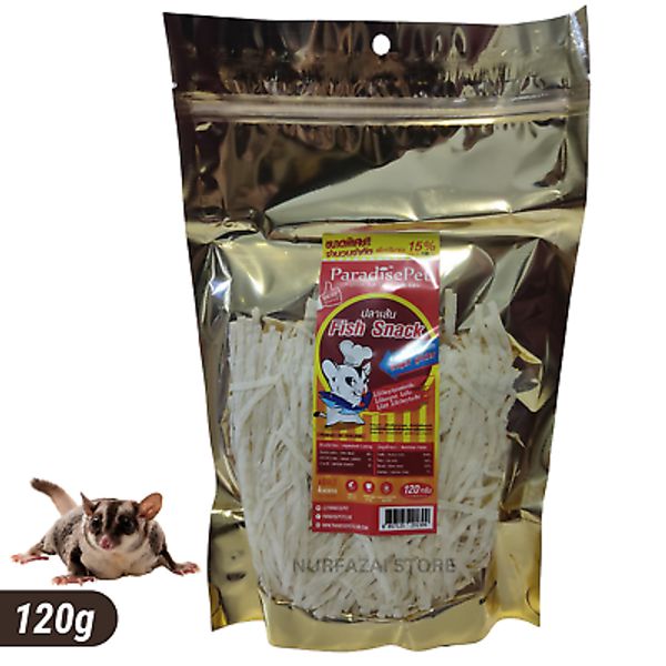 120g Pet Sugar Glider Hamster Squirrel Rodent Fish Strip Protein Snack Treat