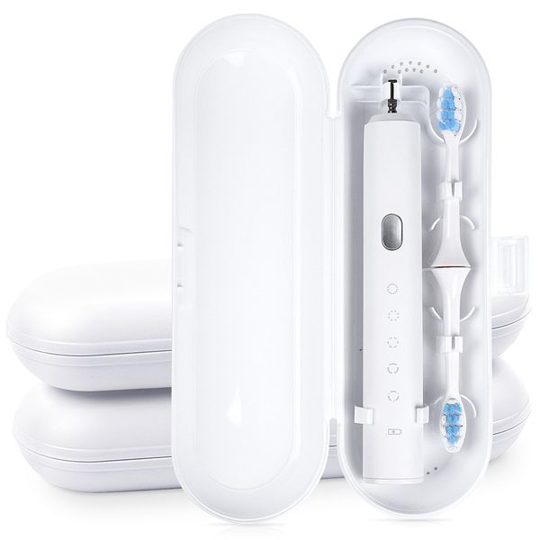 URAQT 3Pcs Electric Toothbrush Cases for Oral-B & Philips, Portable Toothbrush Travel Case, Plastic Toothbrush Cover for Braun Oral-B Series