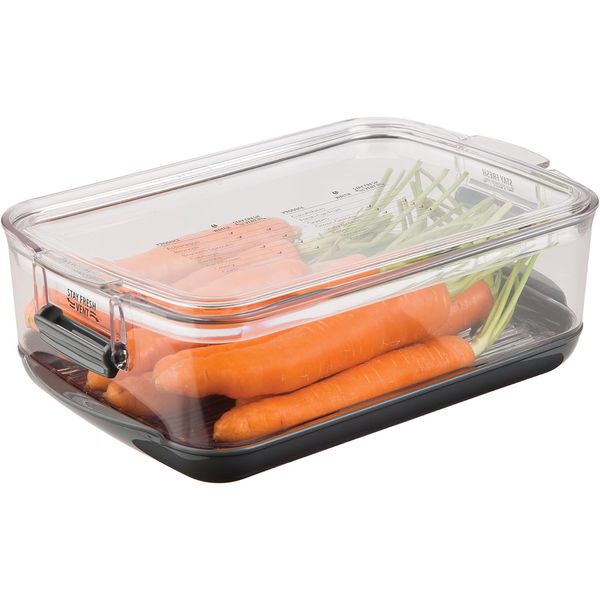 Prepworks by Progressive Produce ProKeeper, , 3-Quart, 3 Quart, Black, Clear