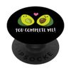Funny Avocado You Complete Me Cute Avocado PopSockets Swappable PopGrip