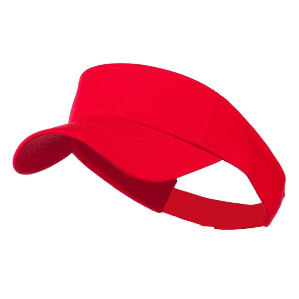 Otto Caps Youth Cotton Sun Visor - Red OSFM