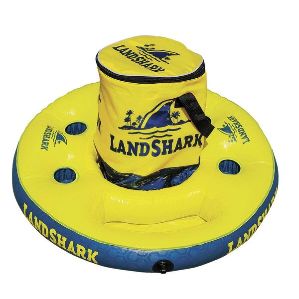 Land Shark Float N Go Island Style Lounger, Yellow, One Size