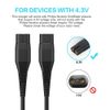 4.3V USB Oneblade A00390 Charger Cable Compatible for Philips Shaver,Replacement Power Cord for One Blade Charger QG3340,A00390,RQ320,RQ328, RQ330,RQ331,RQ338,RQ350,QP2520/90/70/72