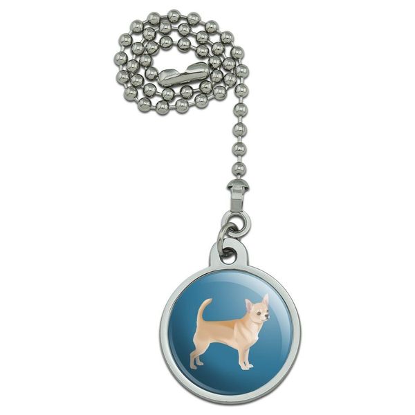 Chihuahua Dog Pet Drawing Ceiling Fan and Light Pull Chain