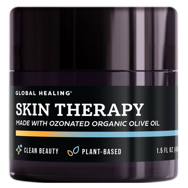 Global Healing Skin Therapy Organic Ozonated Olive Oil for Dry Skin - 1.5 fl oz