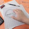 Pacific Arc's 6 Inch 360 Degree Plastic Circular Protractor Clear