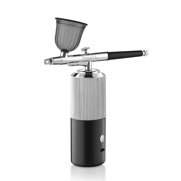 Cordless Airbrush Kit With Compressor,Rechargeable Hanheld AirbrushPortable Mini Airbrush Gun Set, For Nails,Painting,Makeup,Mode,Cake Decoration,Hair