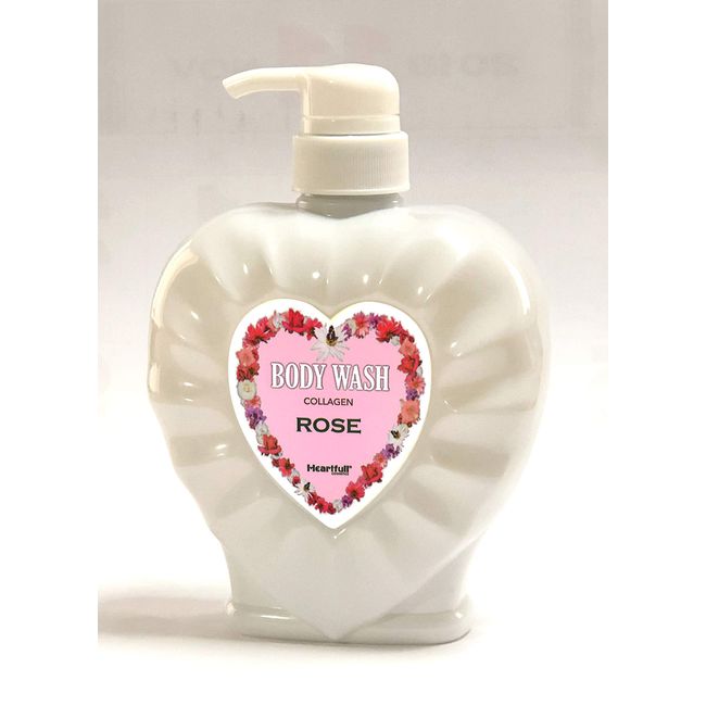 Heartfurt Body Wash, Rose 23.7 fl oz (700 ml)