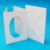 A6 3 FOLD White Hammer Oval Aperture