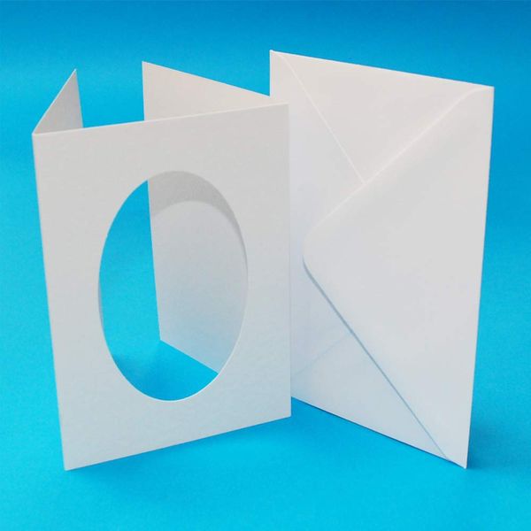A6 3 FOLD White Hammer Oval Aperture