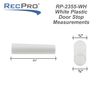RecPro RV Plastic Door Stop | 2.755” (5 Pack, White)