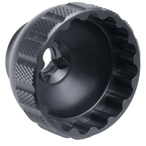 PEATOVIE 16-Notch Bottom Bracket Tool Bottom Compatible with Shimano BBR60, MT-800, etc.-Black