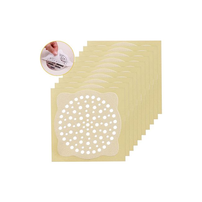 Samcos Drain Seals, Diameter 4.7 inches (12 cm), Set of 100, Hair Removal Sheet, Hair Catcher, Hair Collector, Leak Seal, Disposable Filter, For Washrooms, Drains, Kitchens, Washstands, Bathrooms,