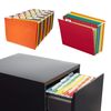File Folder Tabs, 100+200 Sets Hanging File Folder Tabs with Inserts for Hanging Folders, 2 Inch Clear Plastic Hanging File Tabs for Quick Identification