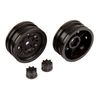 ASSOCIATED CR12 WHEEL SET (BLACK)