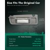 SCITOO Car Sun Visor Assbembly with Mirror Replacement for 2006-2011 for Honda for Civic Warm Gray Without Sunroof(Left Driver Side)